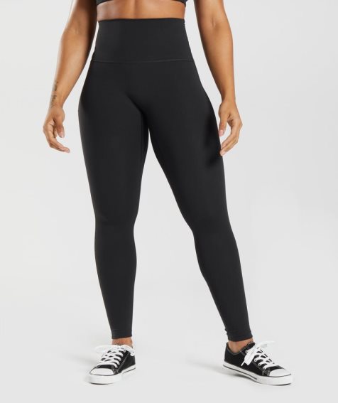 Women's Gymshark Legacy Leggings Black | NZ 0CWKOG